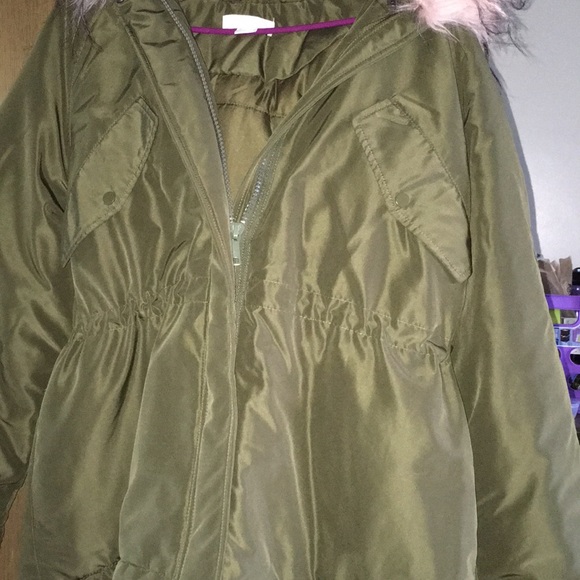 H&M olive green jacket - Picture 2 of 4